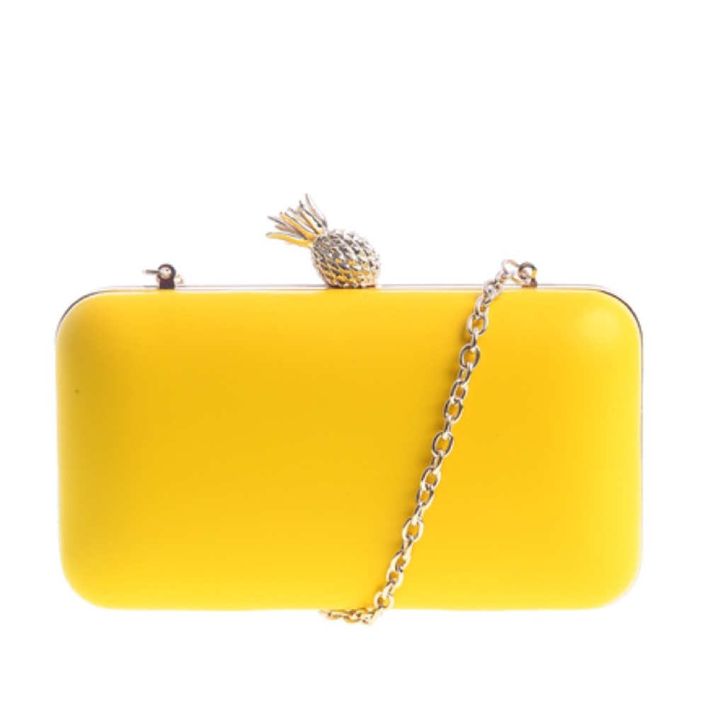 Yellow Pineapple Clutch